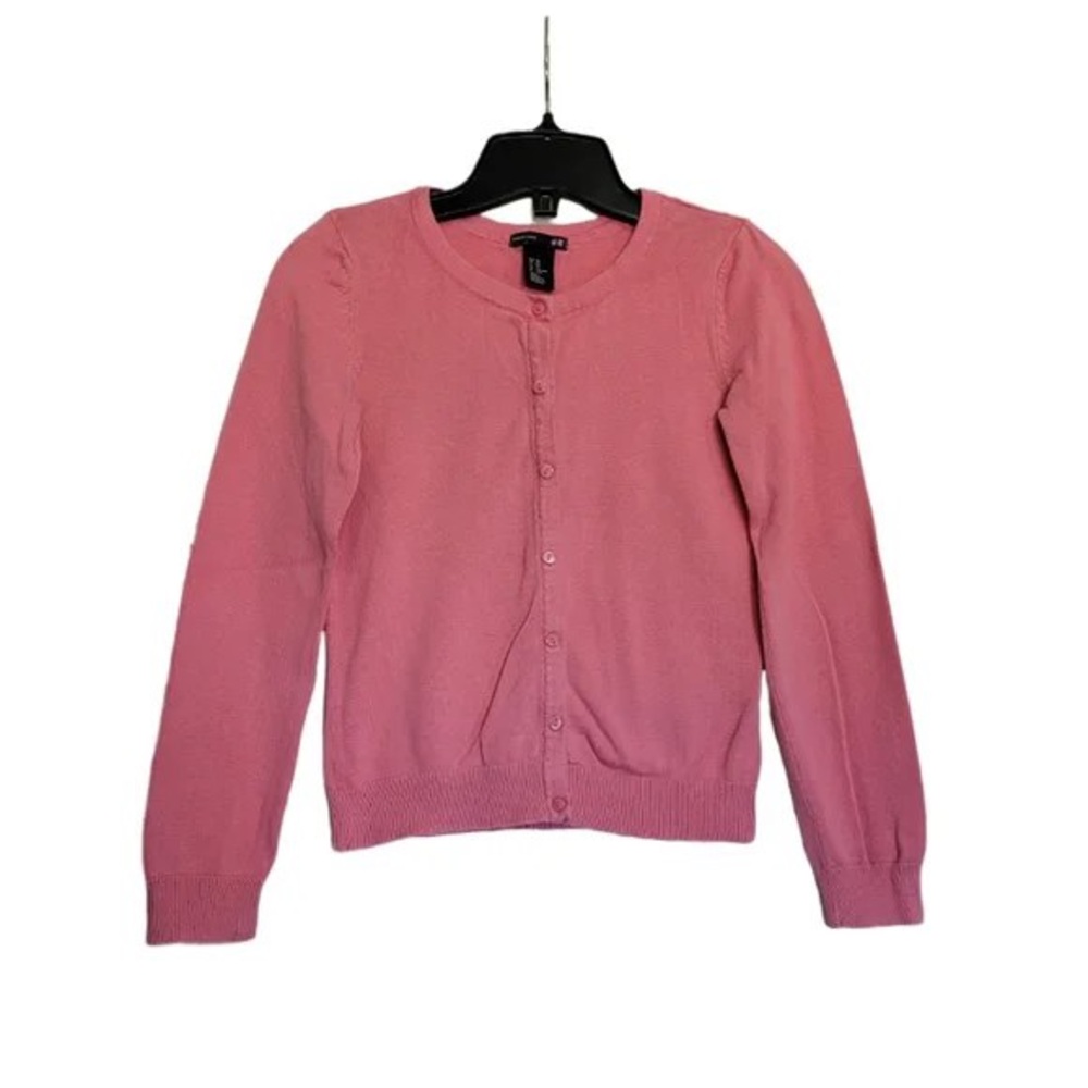 Pink Button-Up Women's Sweater